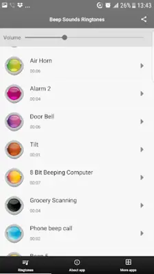 Beep Sounds Ringtones android App screenshot 0